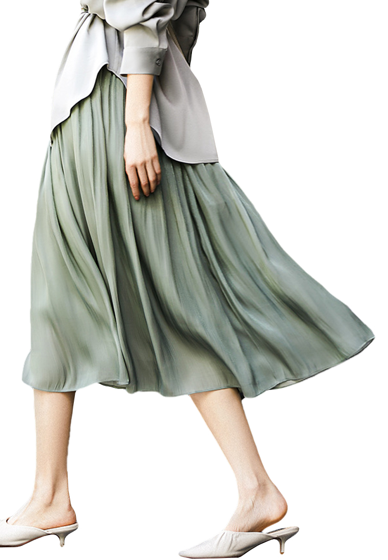 Elegantly Draping Fashionable Half-Skirt CA090822W