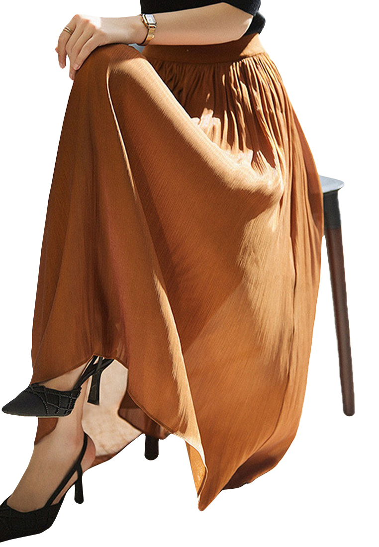 Elegantly Draping Fashionable Half-Skirt CA090822W