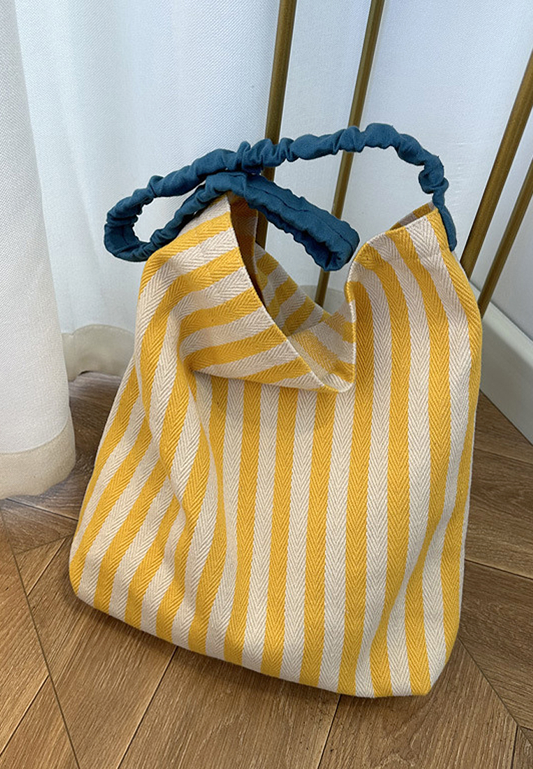 2024 minimalist striped single shoulder Totes CA24032322GR