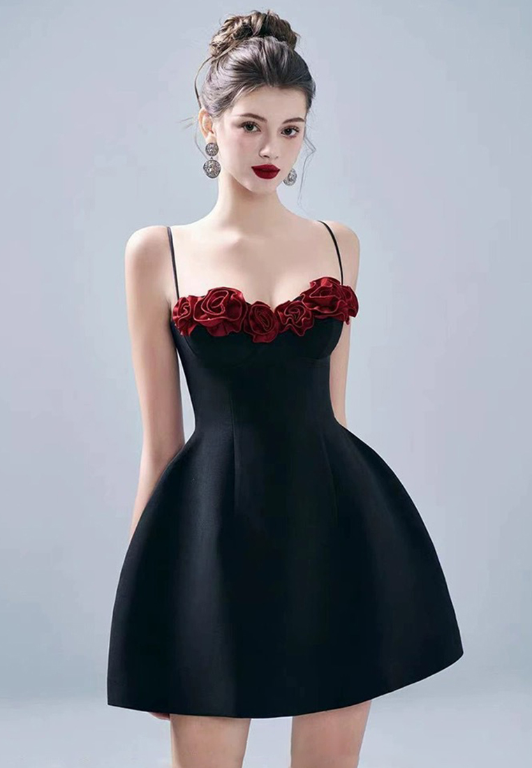 French exquisite waist cinching suspender dress CA242111922PI