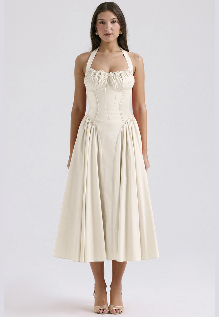 New summer slim fit printed camisole dress CA25042222PIMT