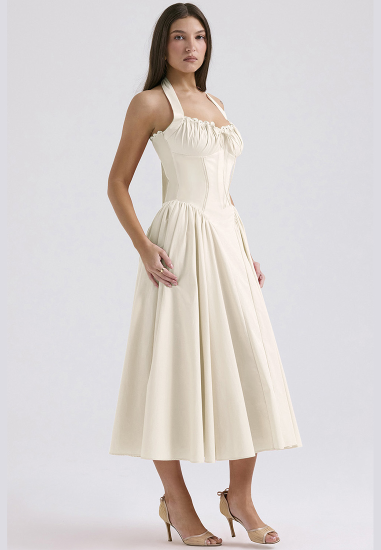 New summer slim fit printed camisole dress CA25042222PIMT