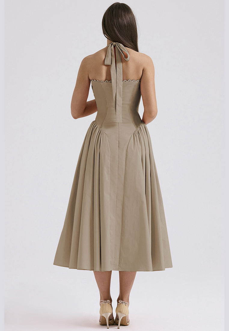 New summer slim fit printed camisole dress CA25042222PIMT