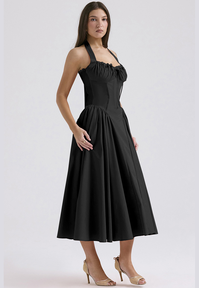 New summer slim fit printed camisole dress CA25042222PIMT