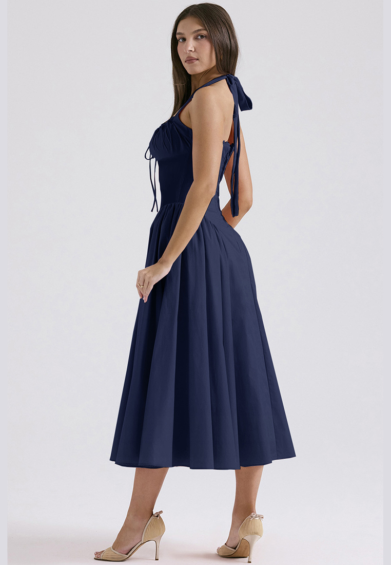 New summer slim fit printed camisole dress CA25042222PIMT