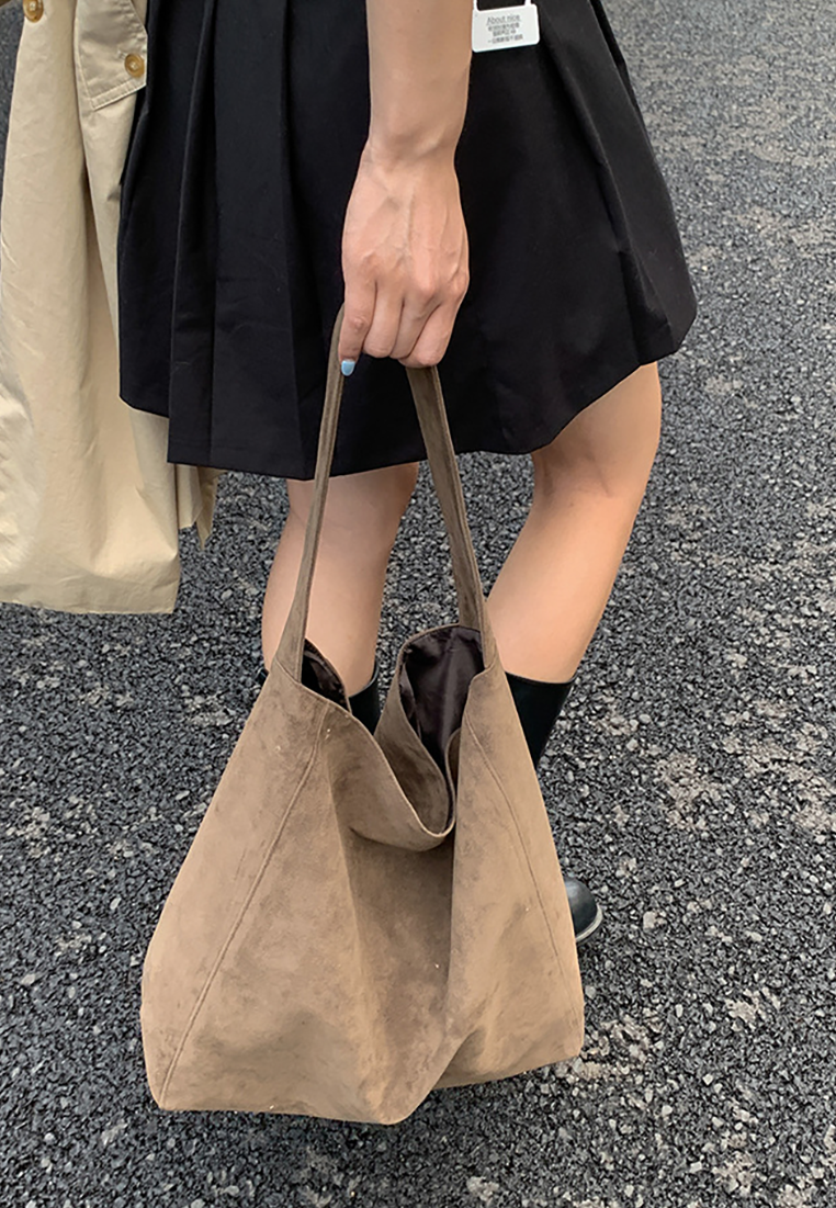 New Early Autumn Woolen Shoulder Tote Bag CA25110722MT