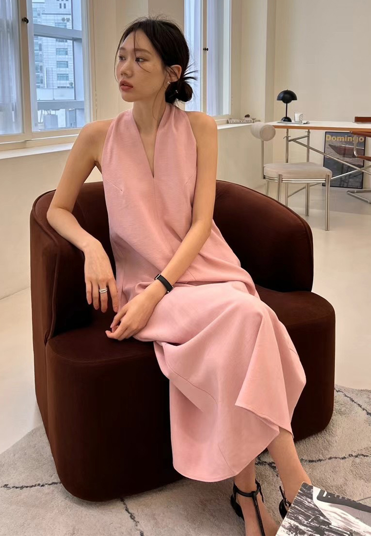 Retro waist cinching loose slimming vest dress CA25032728PI