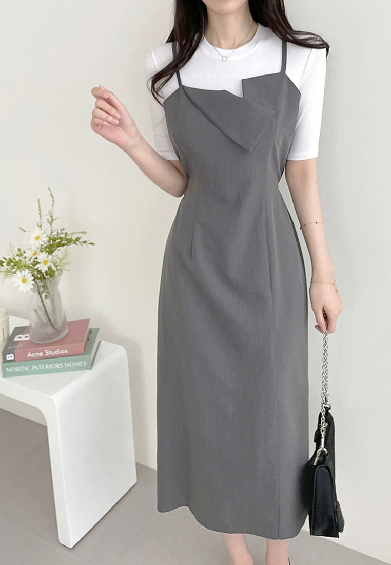 2025 Summer New Suspender Dress CA25021332BK