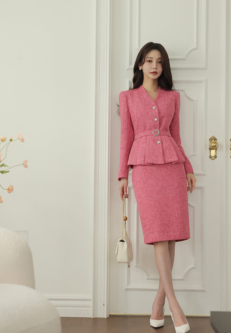 2024 autumn slim fit jacket top fashion set CA24073123PI