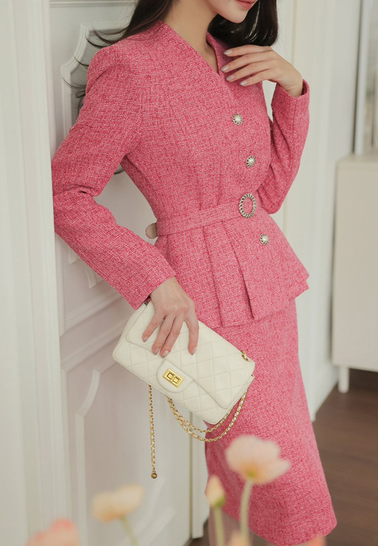 2024 autumn slim fit jacket top fashion set CA24073123PI