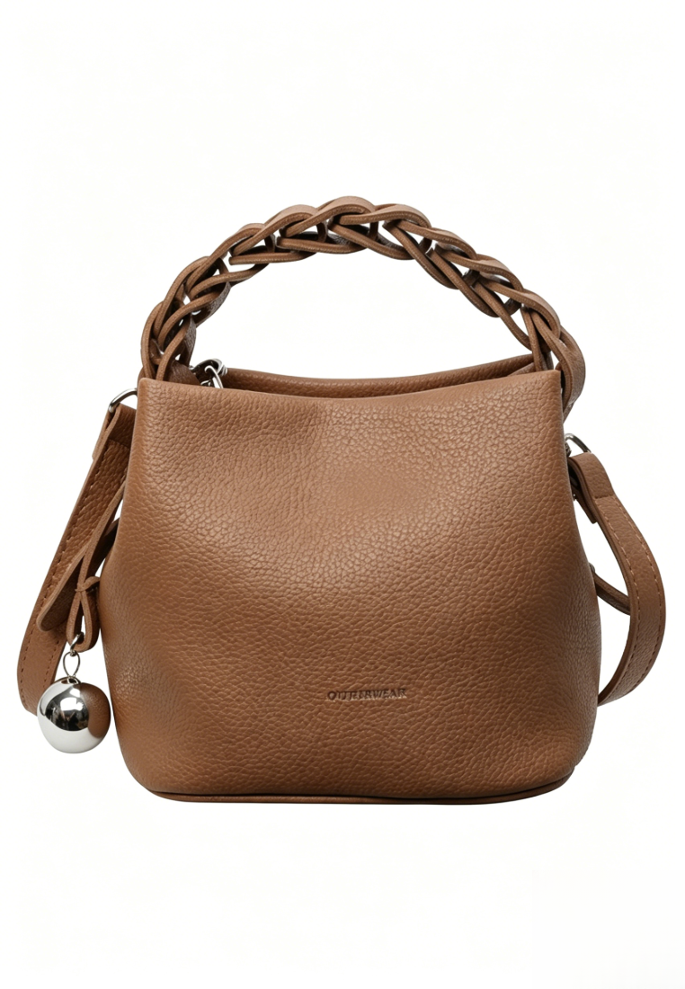 Minimalist Chain Handle Bucket Crossbody Bag K26051909