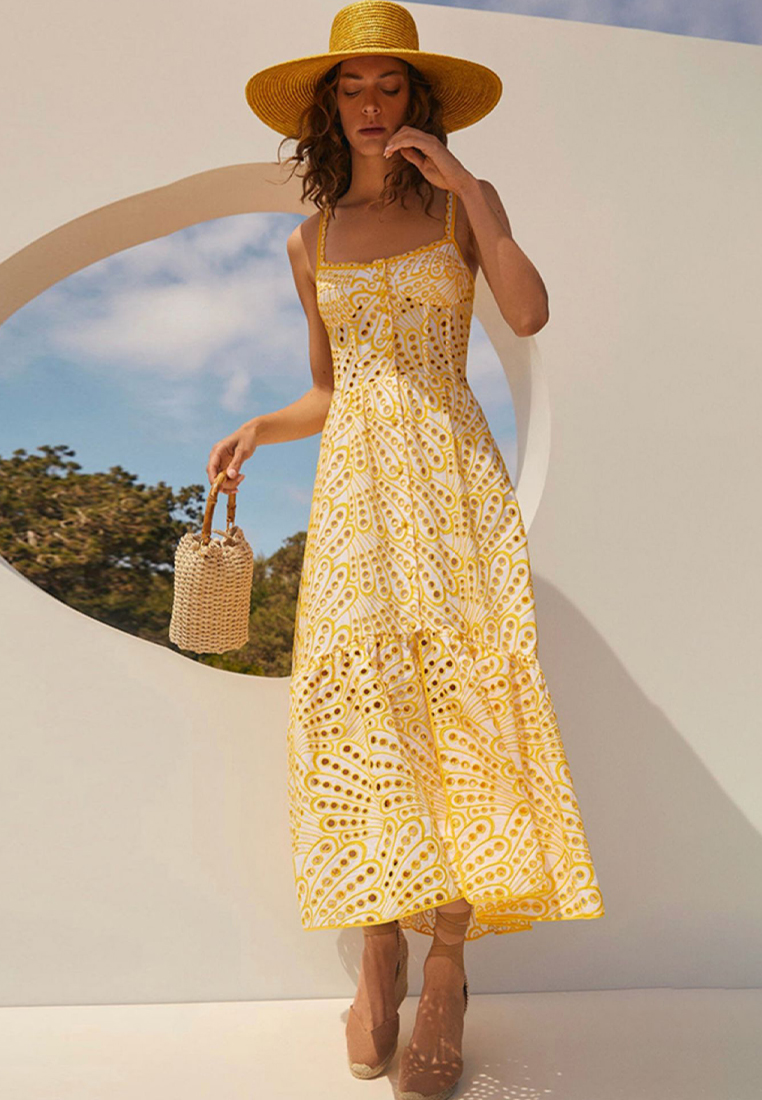 2024 New Printed Sling Style Dress CA24032623W