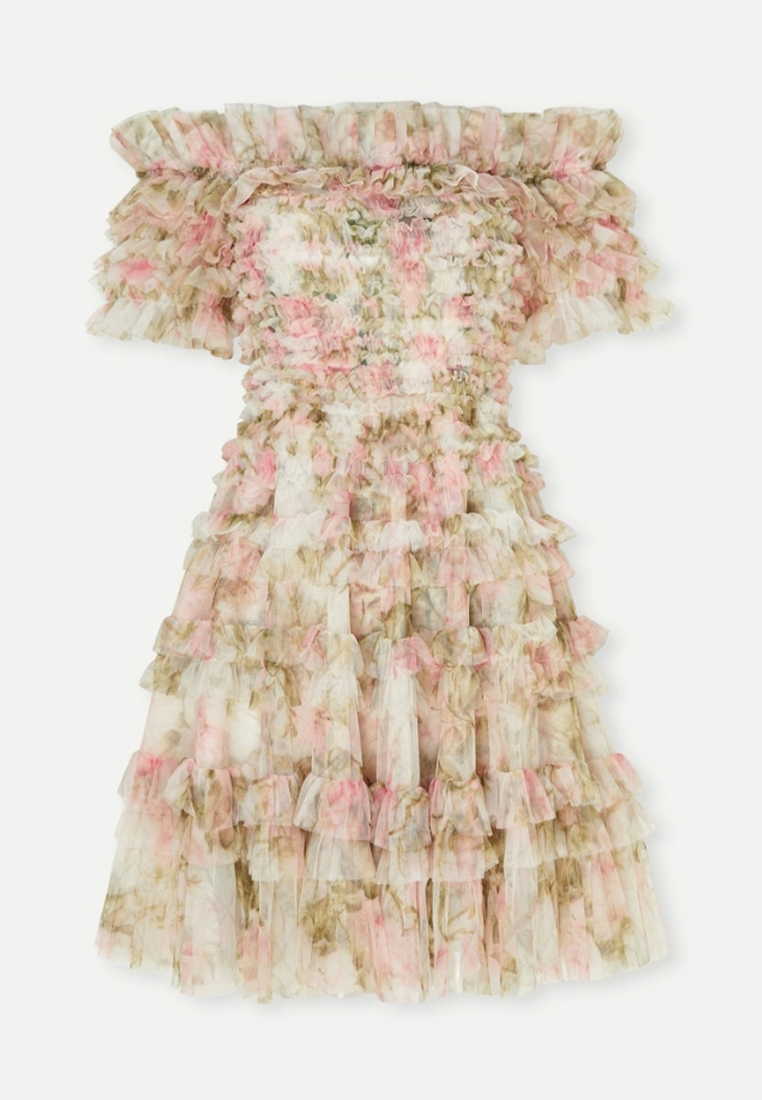 2024 Spring New Fashion Sweet and Fresh Printed Dress CA24031923BK