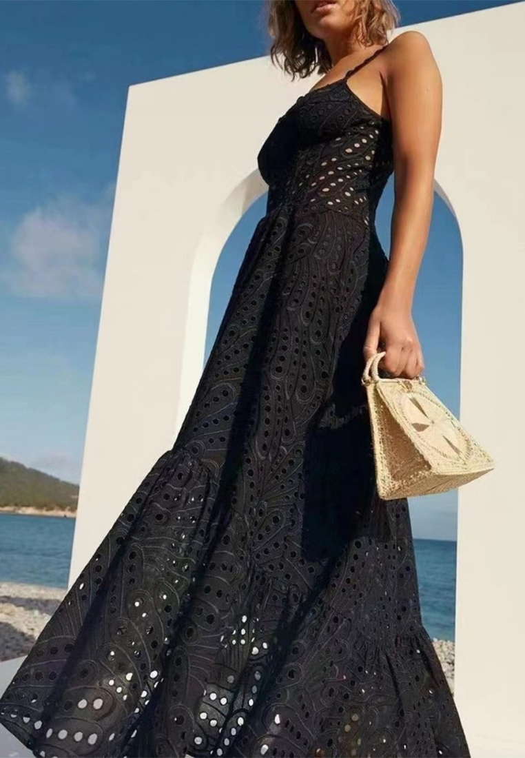 2024 New Printed Sling Style Dress CA24032623W