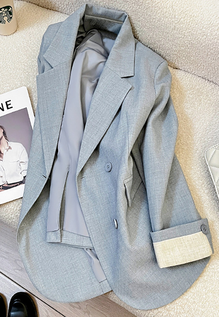 New Autumn Korean Style Casual Blazer CA25102424BL