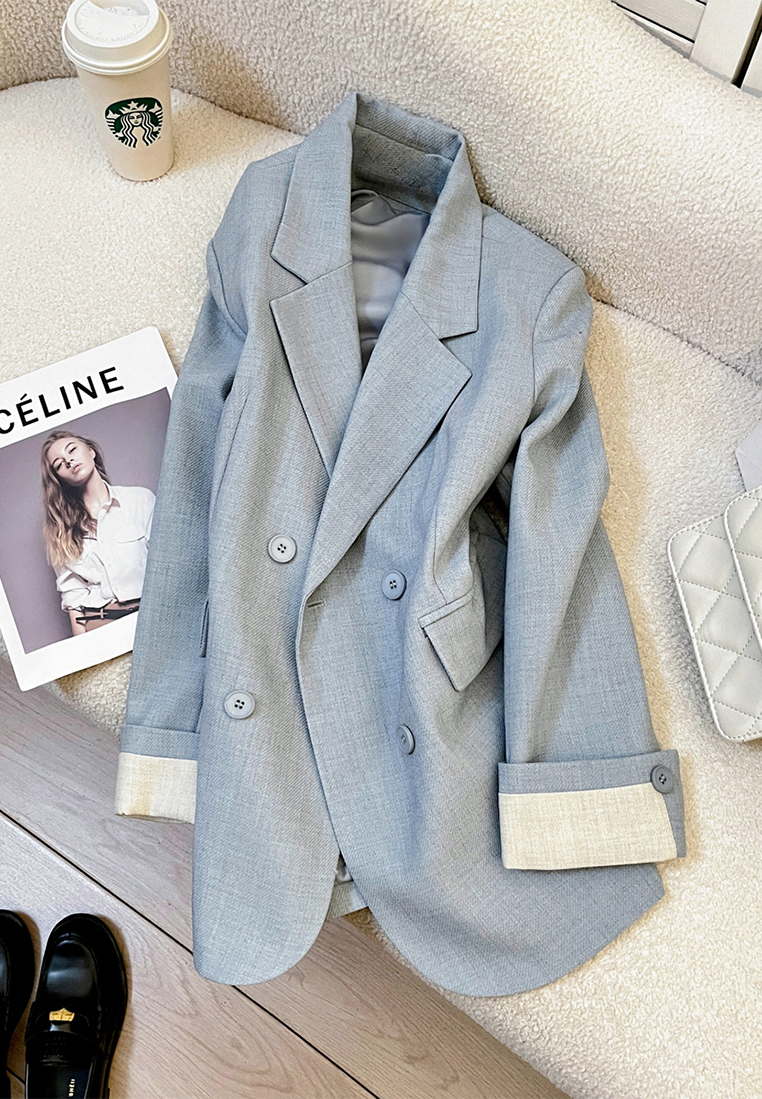 New Autumn Korean Style Casual Blazer CA25102424BL