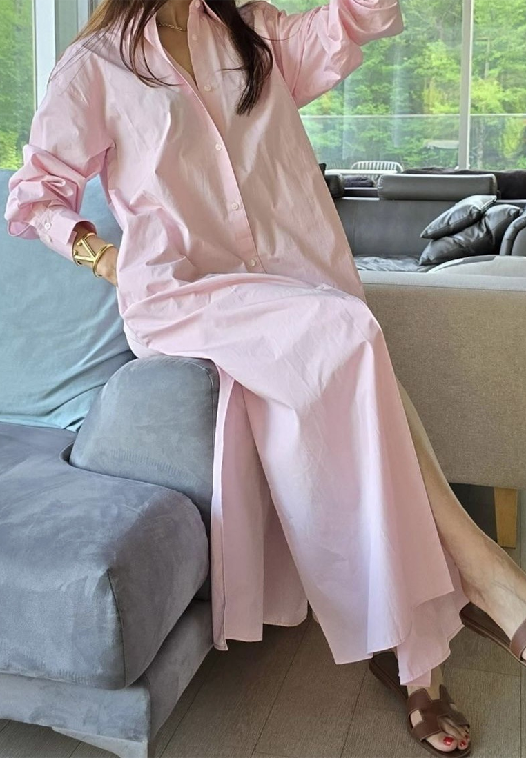 2025 Spring New Long Shirt-style Dress CA25022424PI