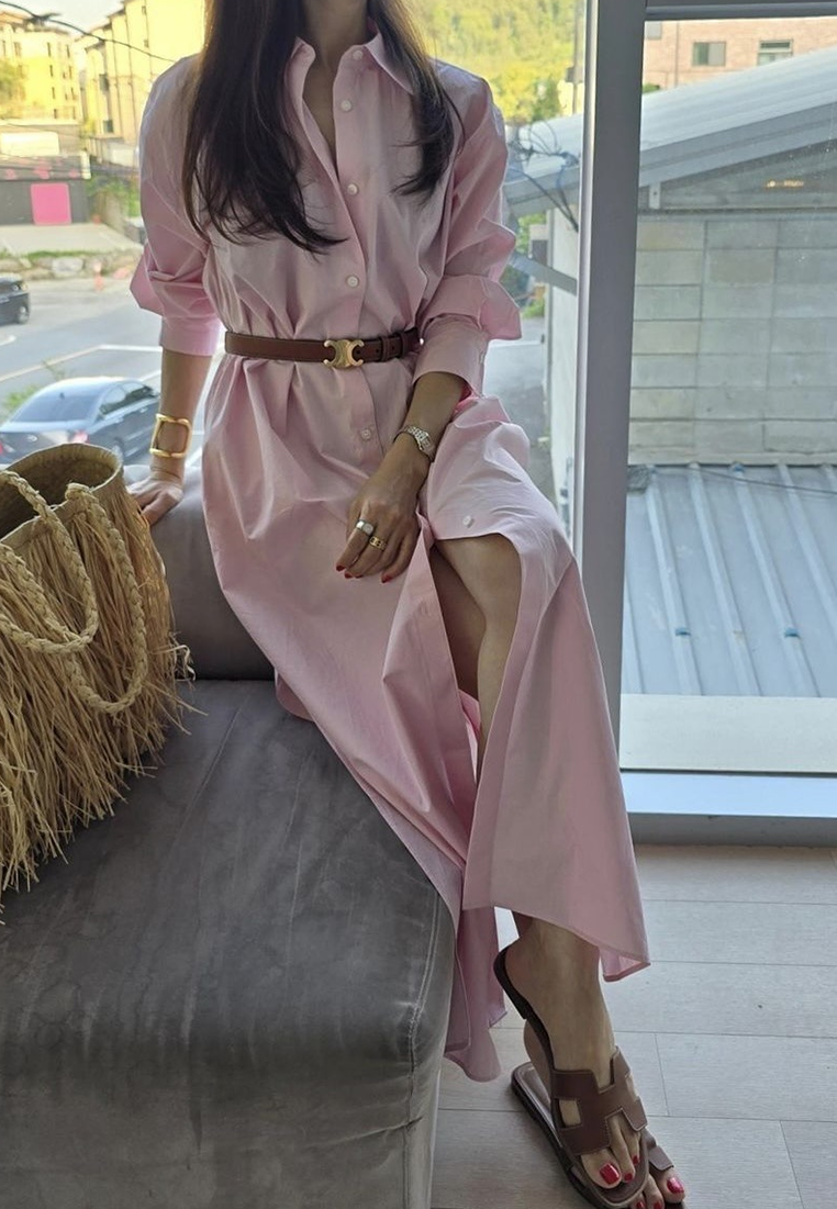 2025 Spring New Long Shirt-style Dress CA25022424PI