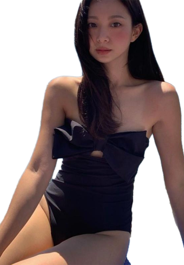 Fashion One Piece Sexy Swimsuit  CA24032124BK