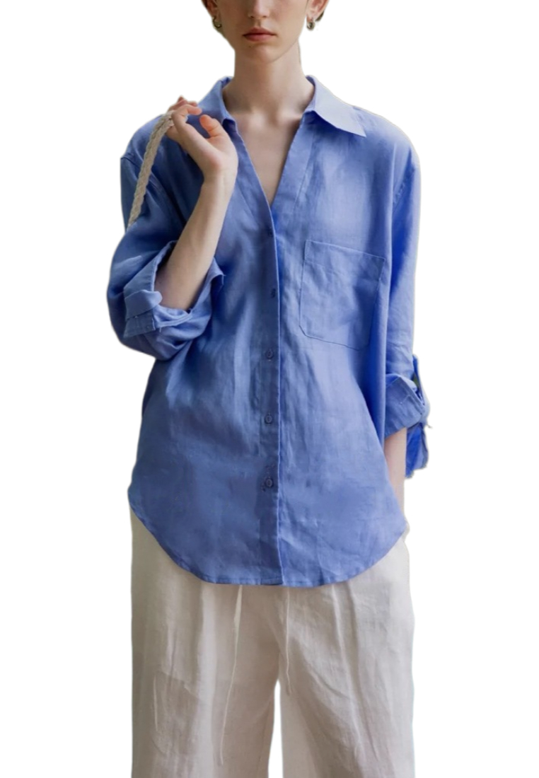 Loose and simple sun-protective long-sleeved top CA25091924W