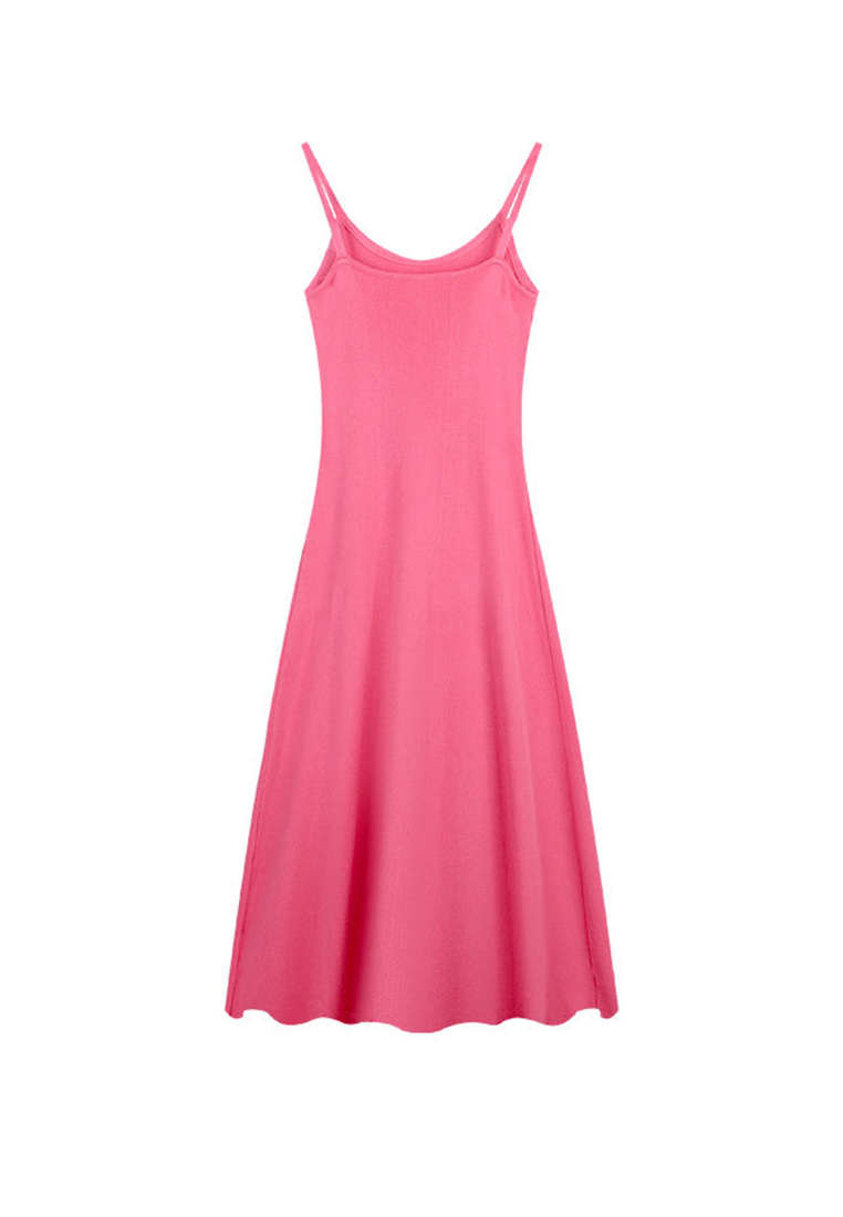Summer style knitted suspender waist A-line long dress CA24050624BE