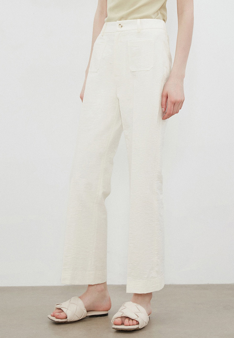 Summer high waisted straight leg nine inch casual pants CA25061724PI-sunnydaysweety