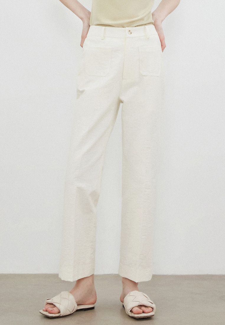 Summer high waisted straight leg nine inch casual pants CA25061724PI-sunnydaysweety