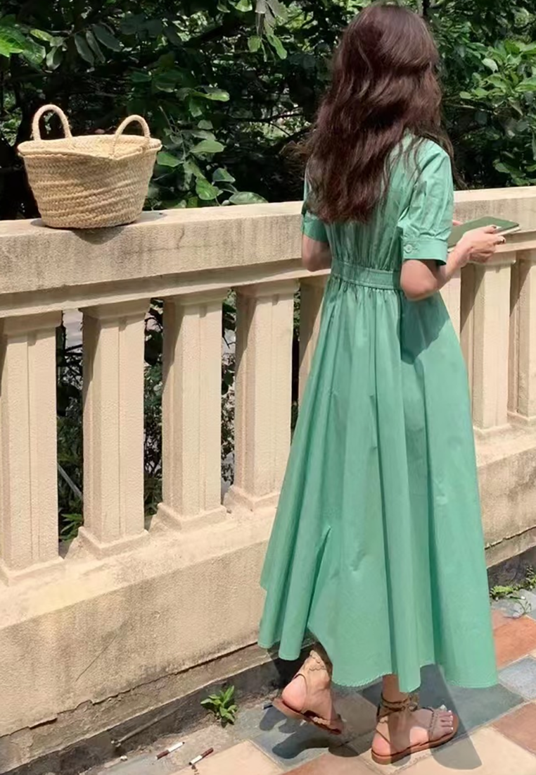 New Korean shirt dress CA25021317GR