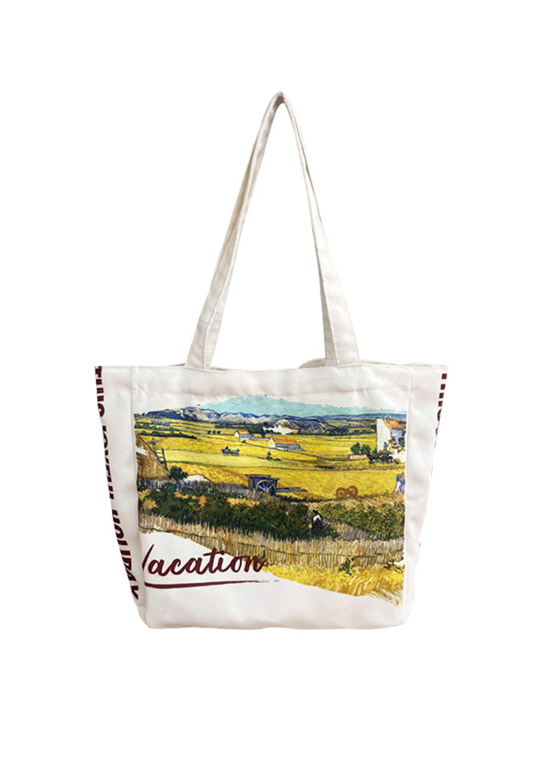 2024 New Black and White Shoulder Totes CA24032325W