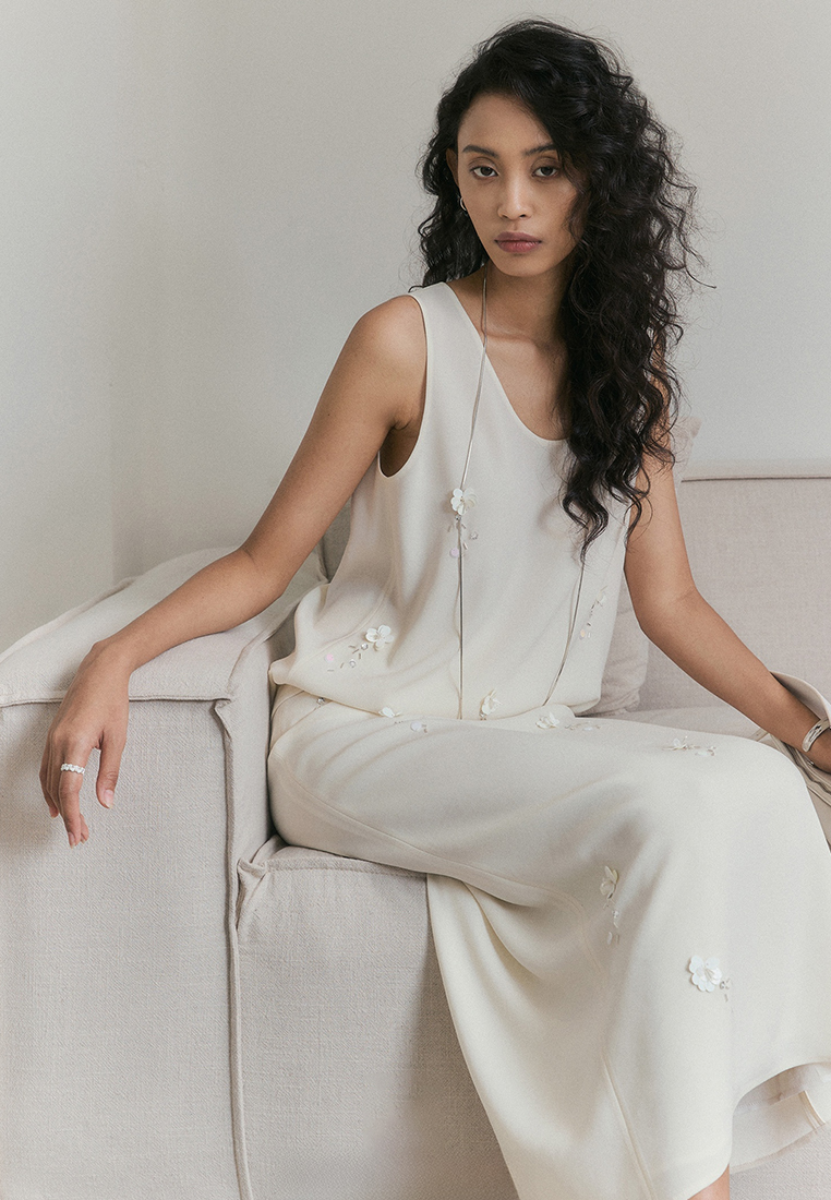 Summer New 3D Sleeveless Top Half Skirt Set CA25061725BE