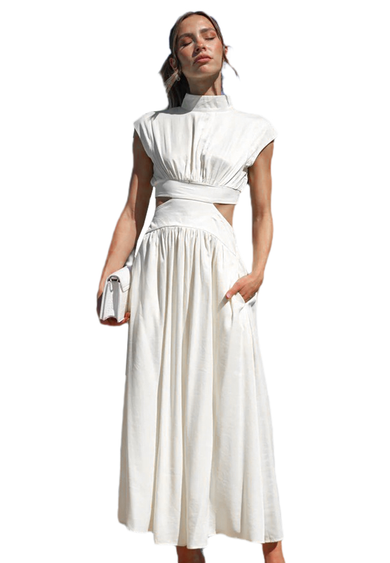 2024 New Sleeveless Solid Color Women's Dress CA24032625W