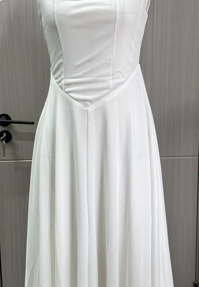 New minimalist and sexy shoulder strap slim fit mid length dress CA25091425RD