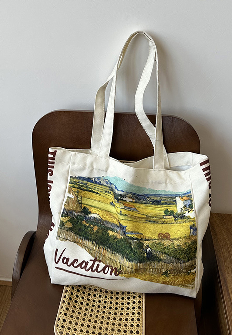 2024 New Black and White Shoulder Totes CA24032325W