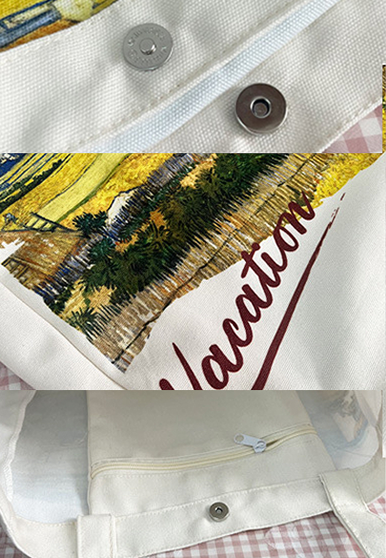 2024 New Black and White Shoulder Totes CA24032325W