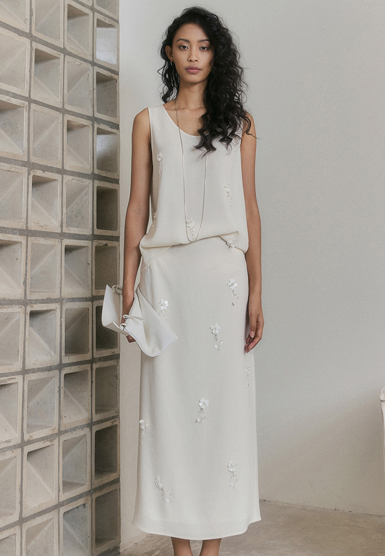 Summer New 3D Sleeveless Top Half Skirt Set CA25061725BE