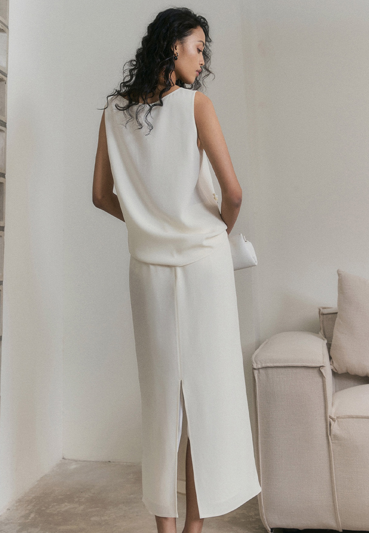 Summer New 3D Sleeveless Top Half Skirt Set CA25061725BE