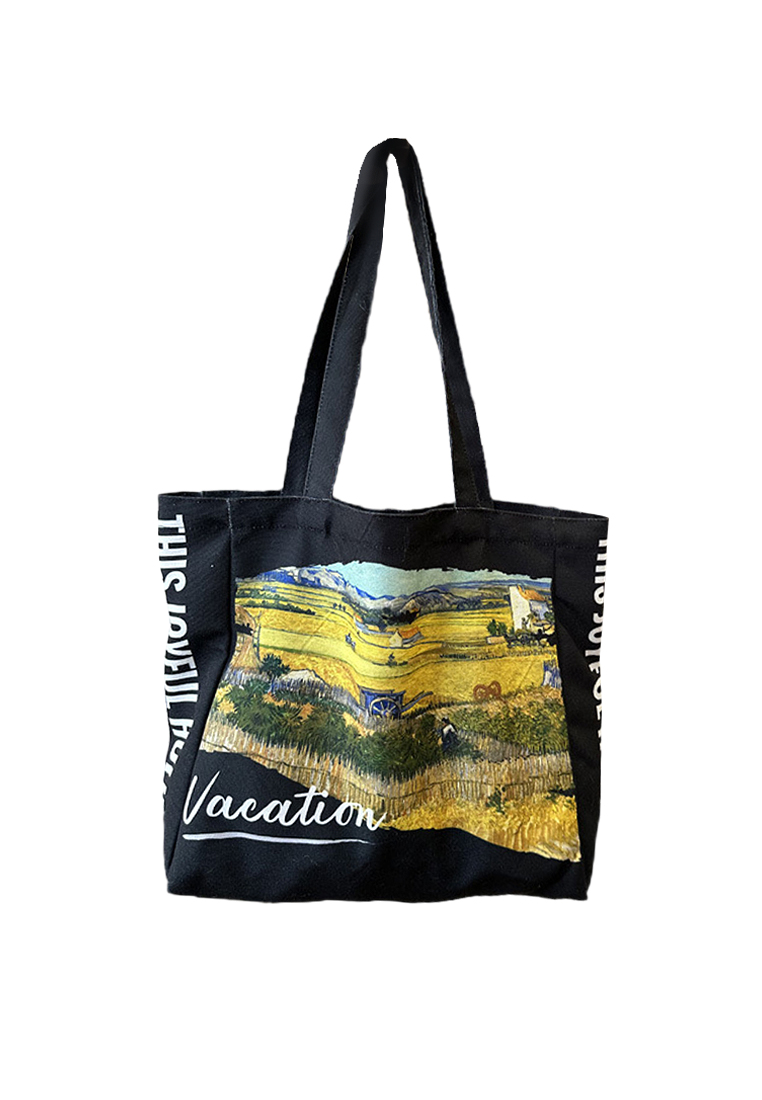 2024 New Black and White Shoulder Totes CA24032325W