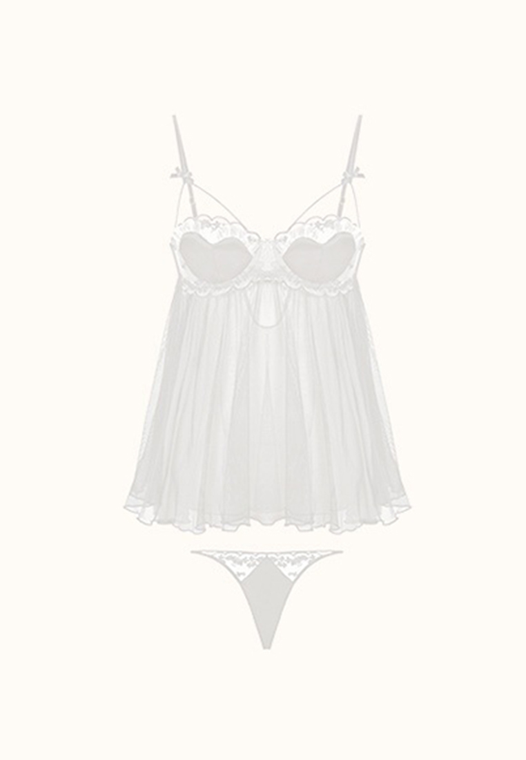 New French sexy lace nightdress A010426W