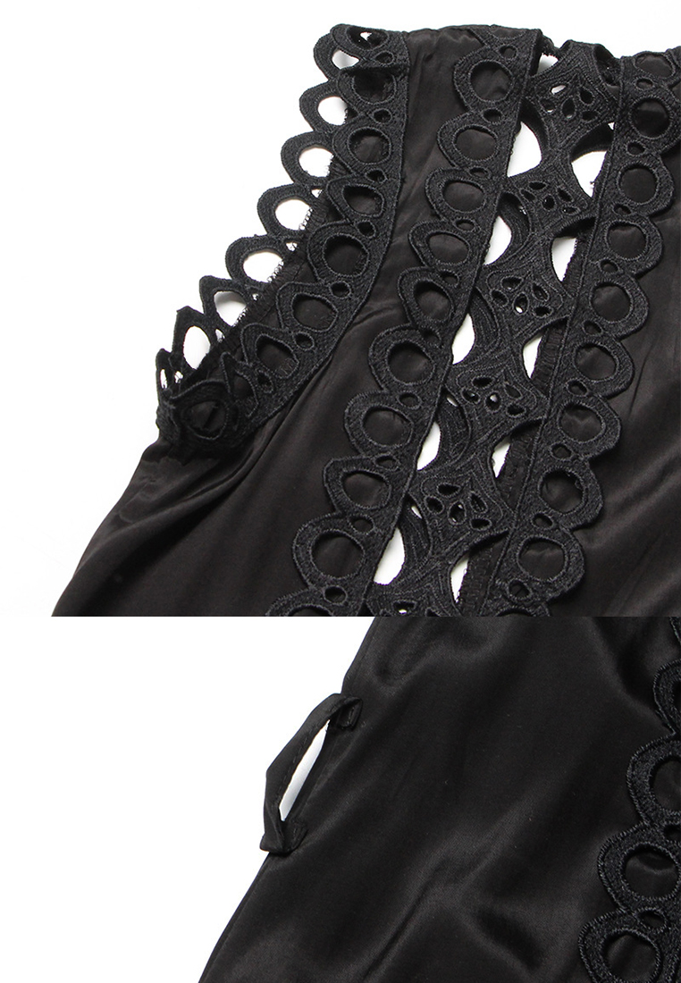 2024 round neck new solid color long dress CA24032626W