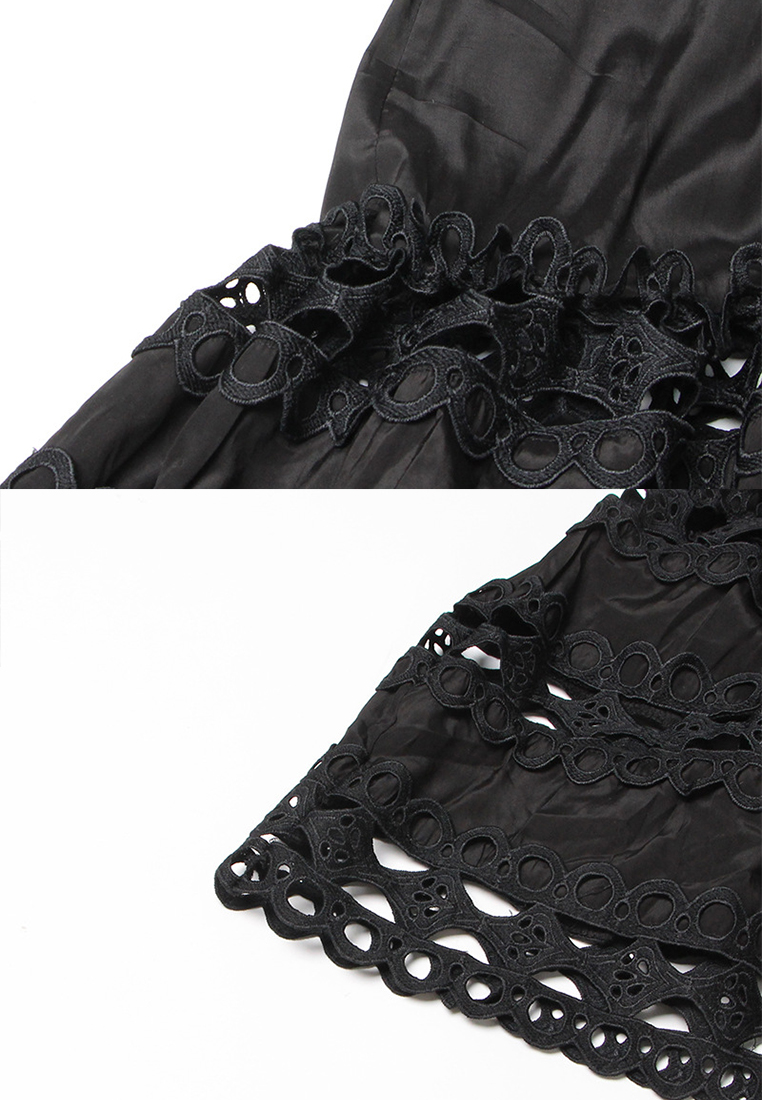 2024 round neck new solid color long dress CA24032626W