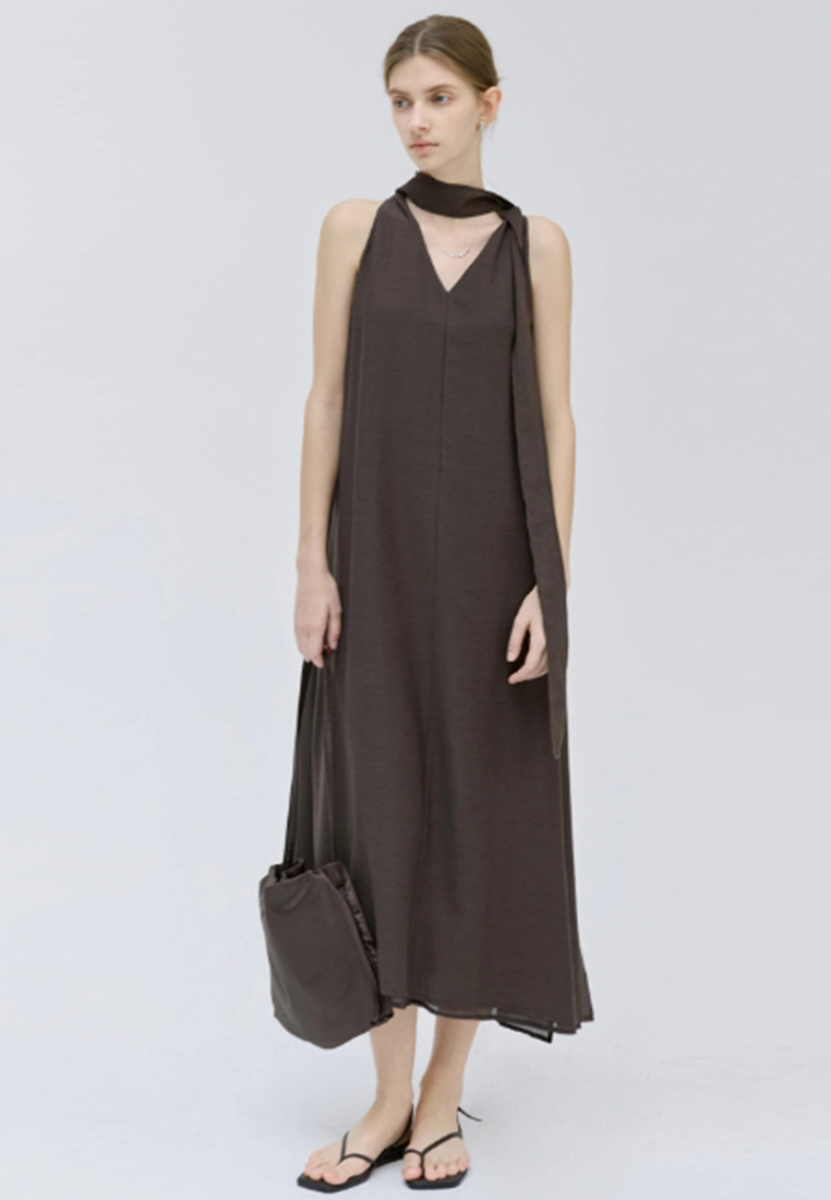 New suspender V-neck loose sleeveless dress CA25061726BW