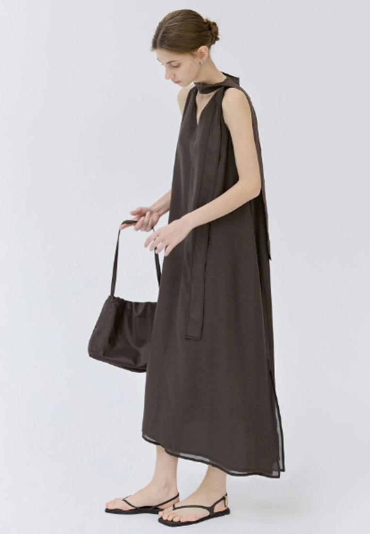 New suspender V-neck loose sleeveless dress CA25061726BW