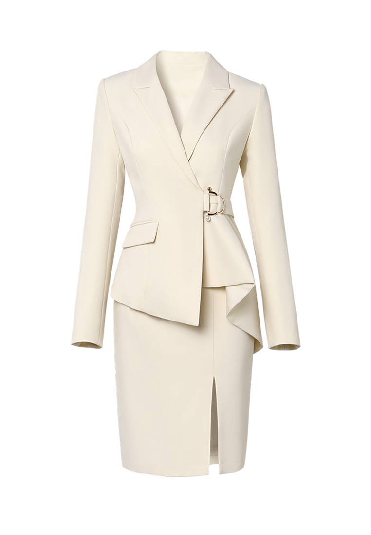 Niche irregular skirt suit A021926