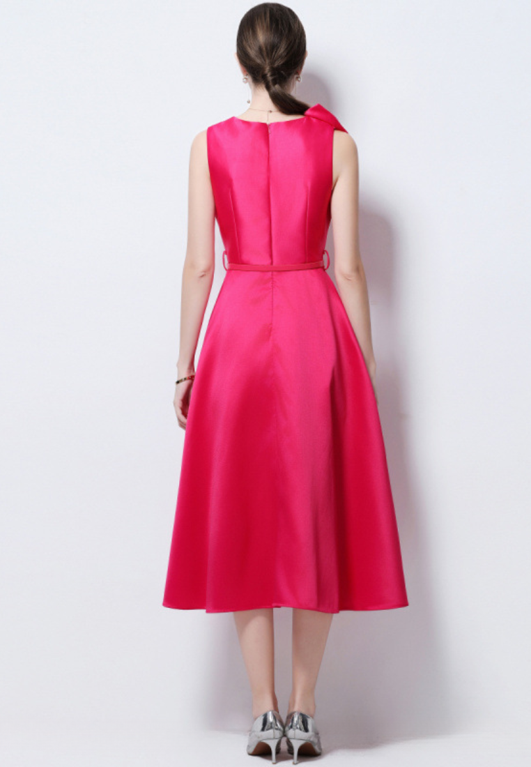 French retro sleeveless dress with a full skirt CA25110326RD