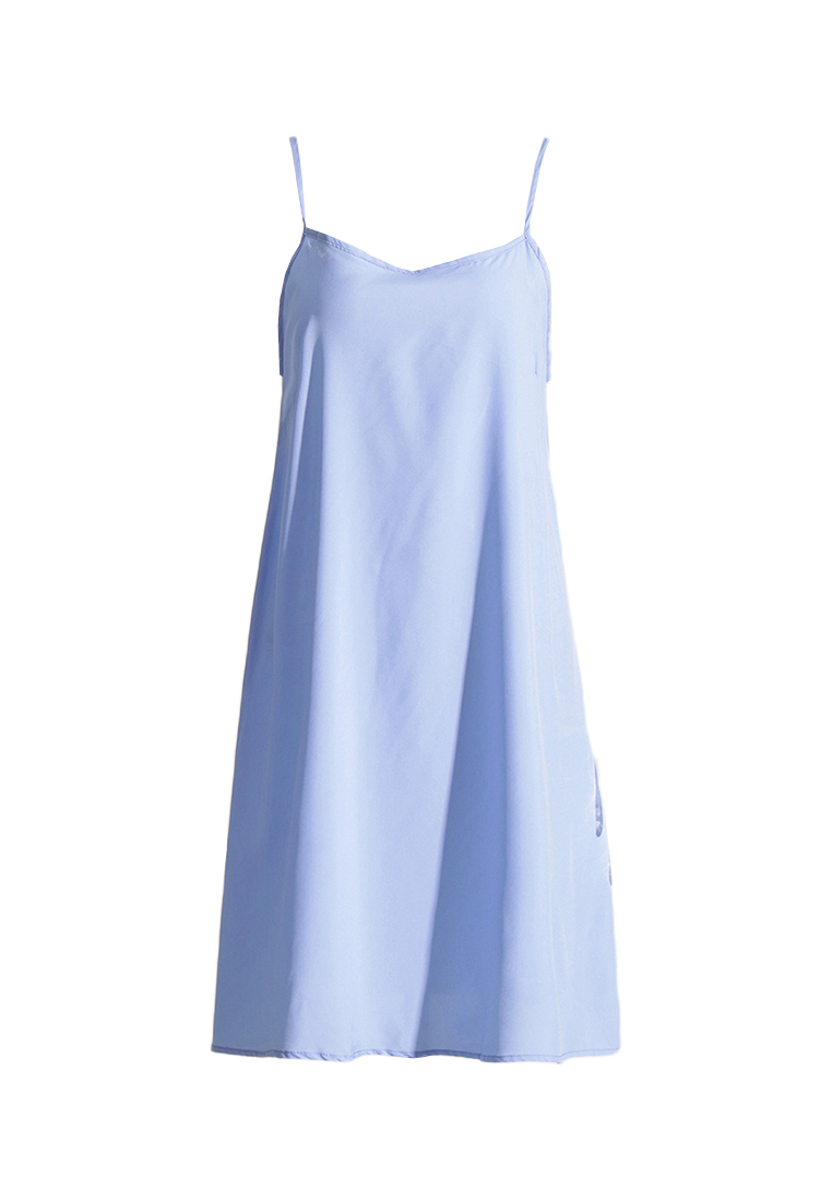 2024 round neck new solid color long dress CA24032626W