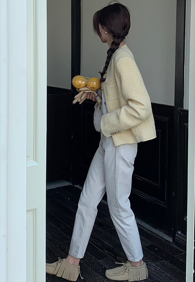 Autumn/Winter French Retro Chanel Tweed Blazer CA25101627PU