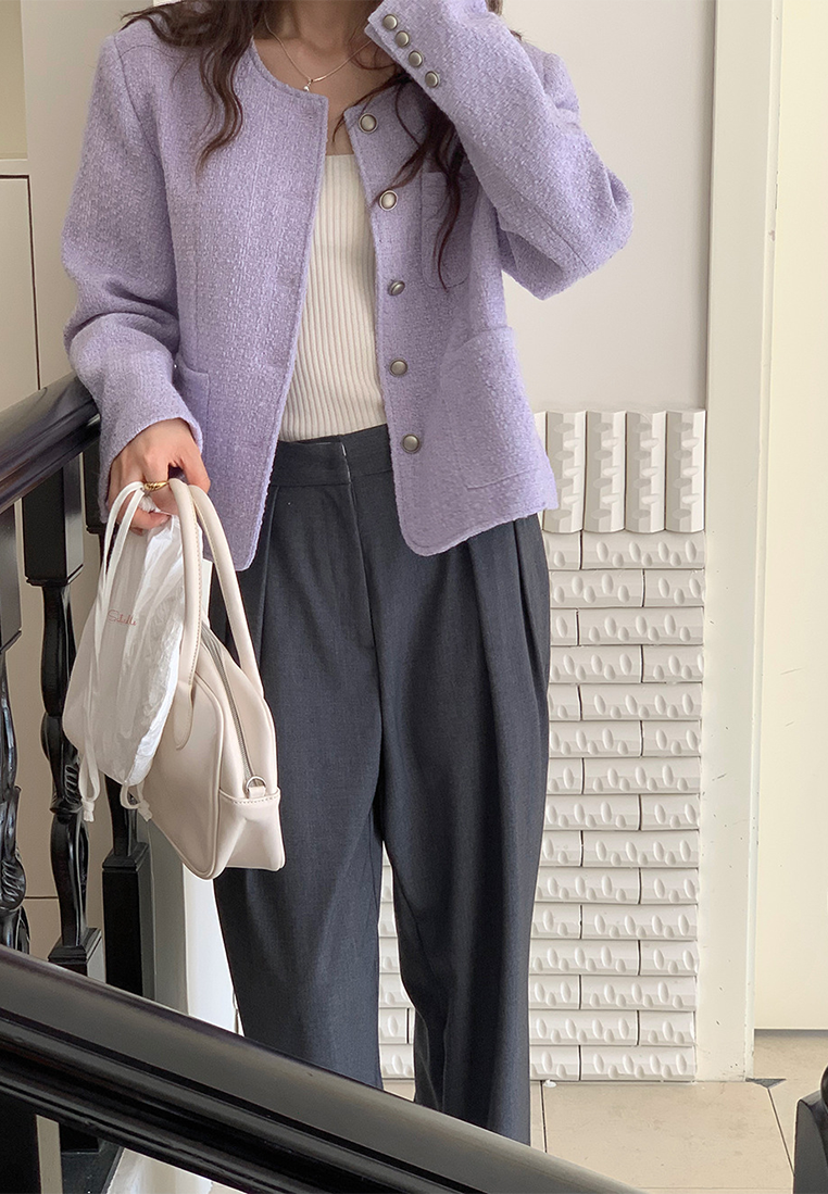 Autumn/Winter French Retro Chanel Tweed Blazer CA25101627PU