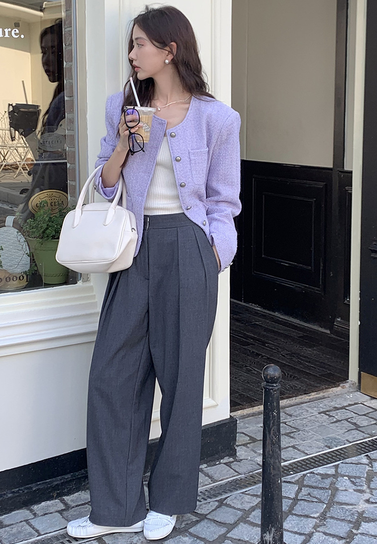 Autumn/Winter French Retro Chanel Tweed Blazer CA25101627PU