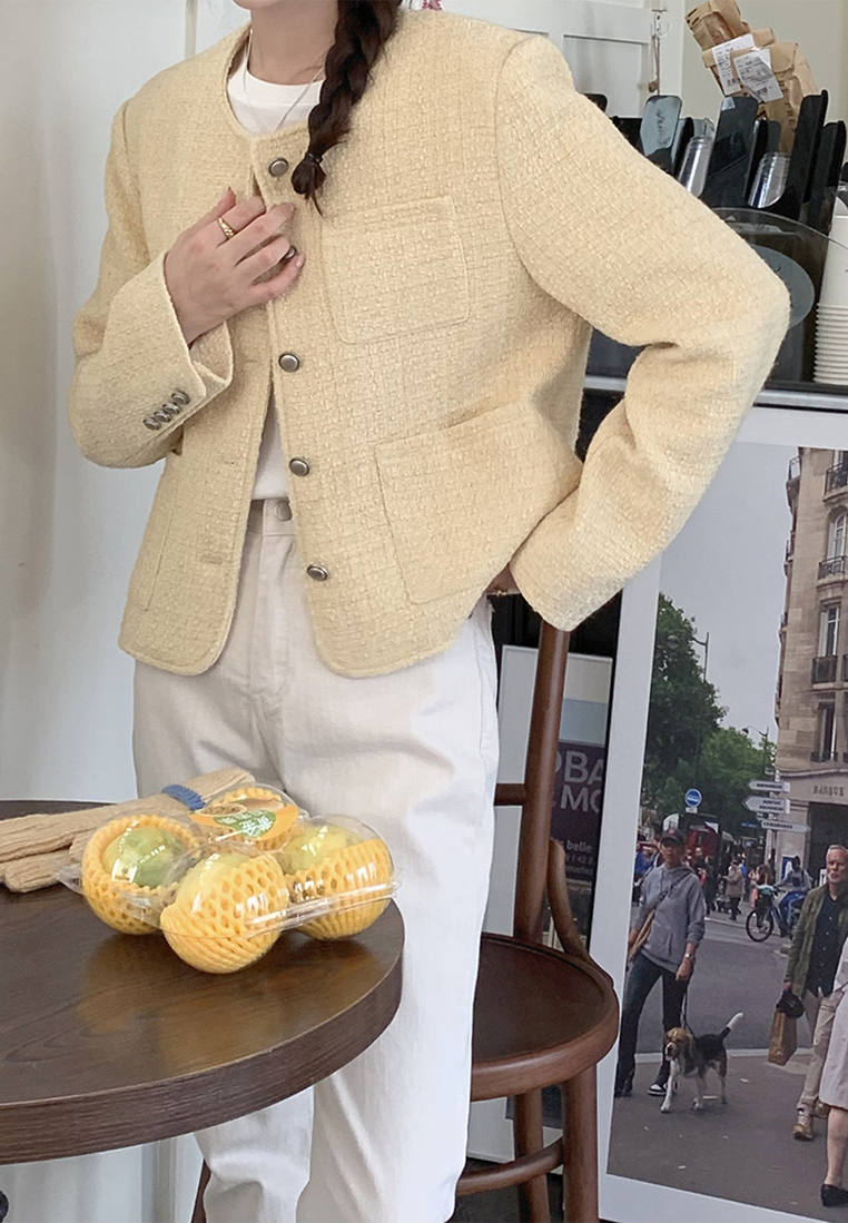 Autumn/Winter French Retro Chanel Tweed Blazer CA25101627PU