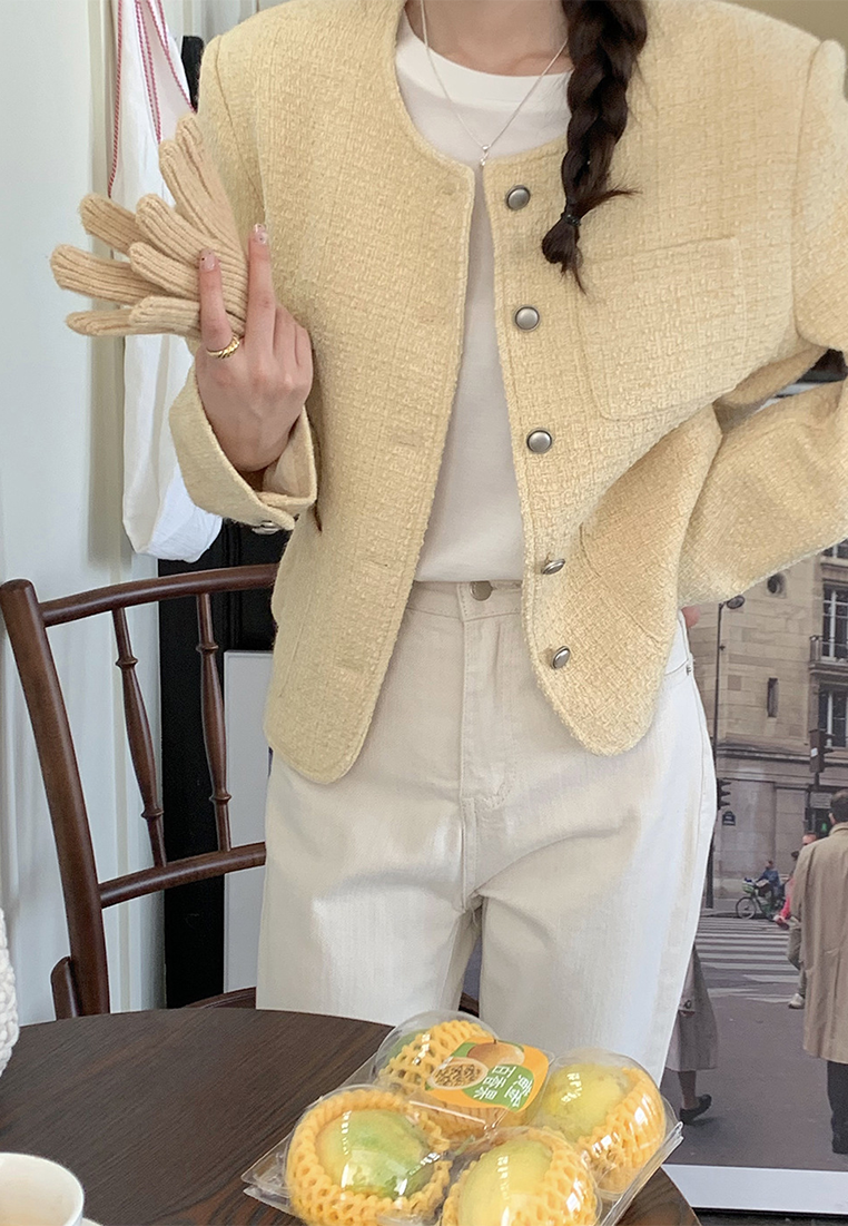 Autumn/Winter French Retro Chanel Tweed Blazer CA25101627PU